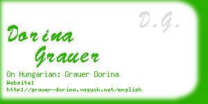 dorina grauer business card